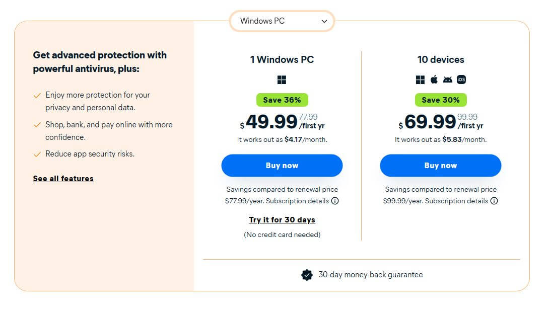 Avast Premium Pricing Changes - PriceTimeline