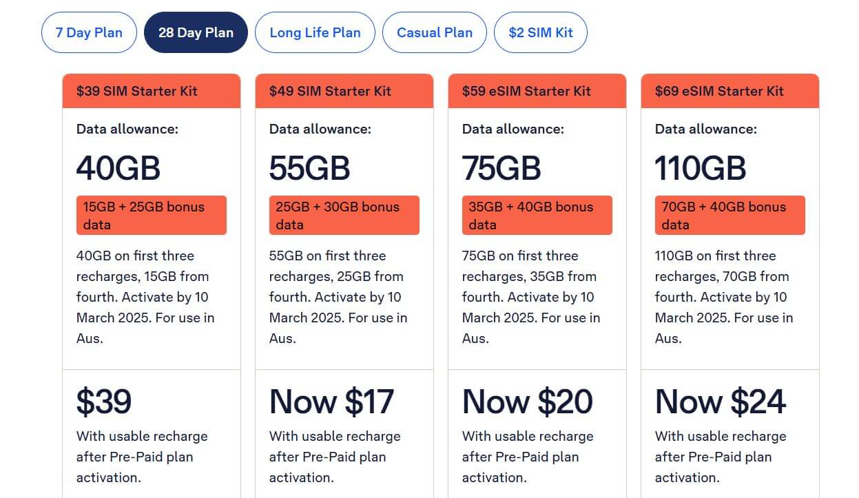 Telstra pricing on February 26, 2025