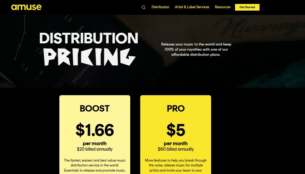 Amuse pricing on May 31, 2025