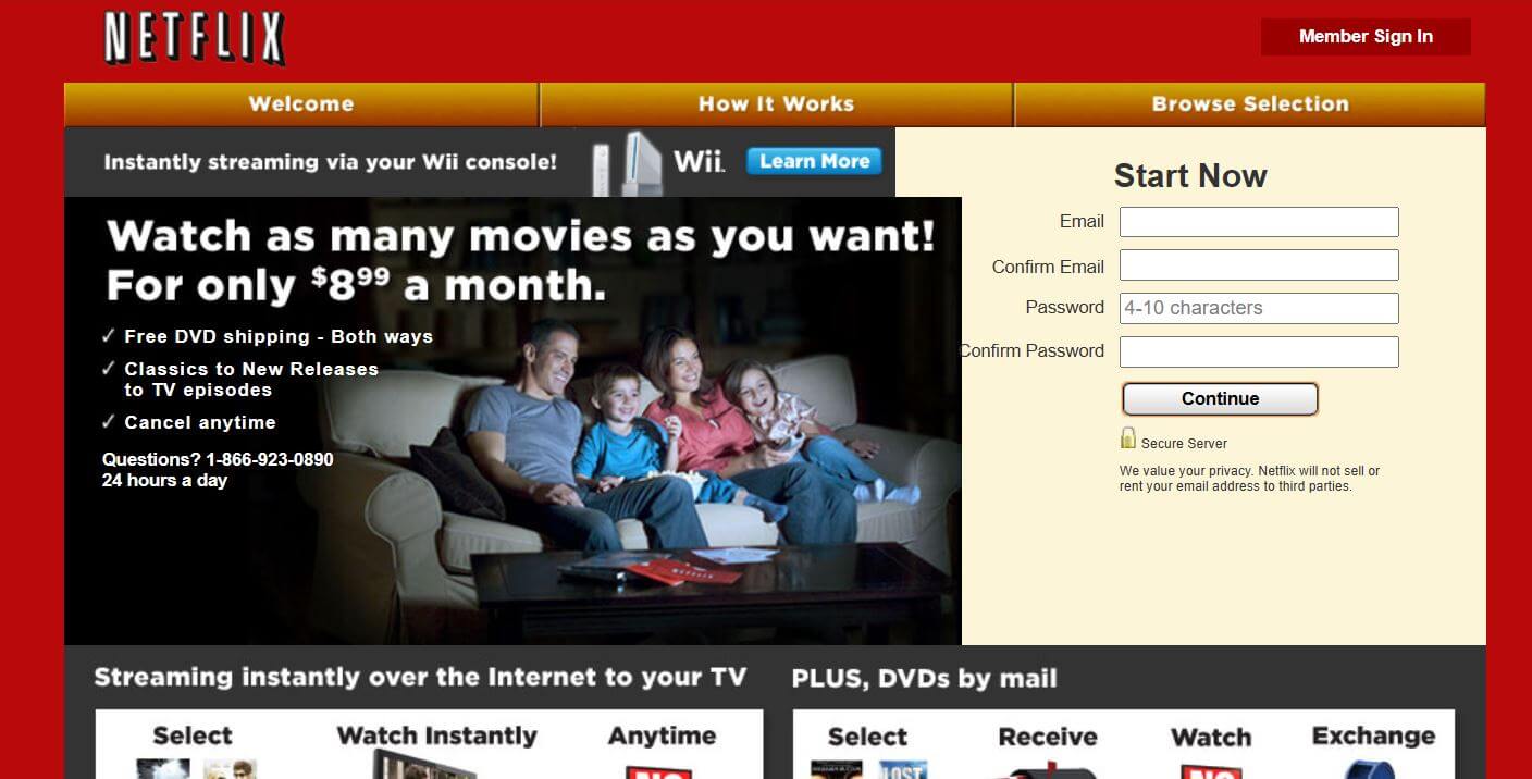 Netflix pricing on May 2, 2010