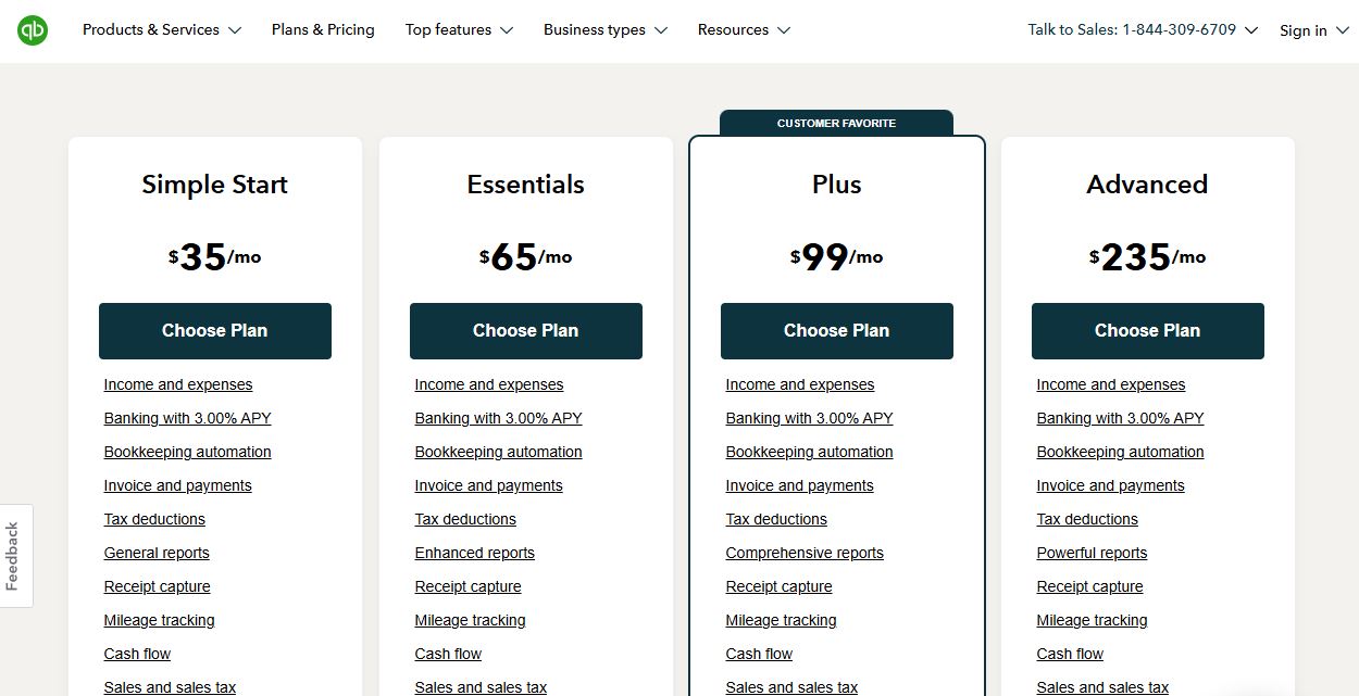 QuickBooks pricing on May 30, 2025