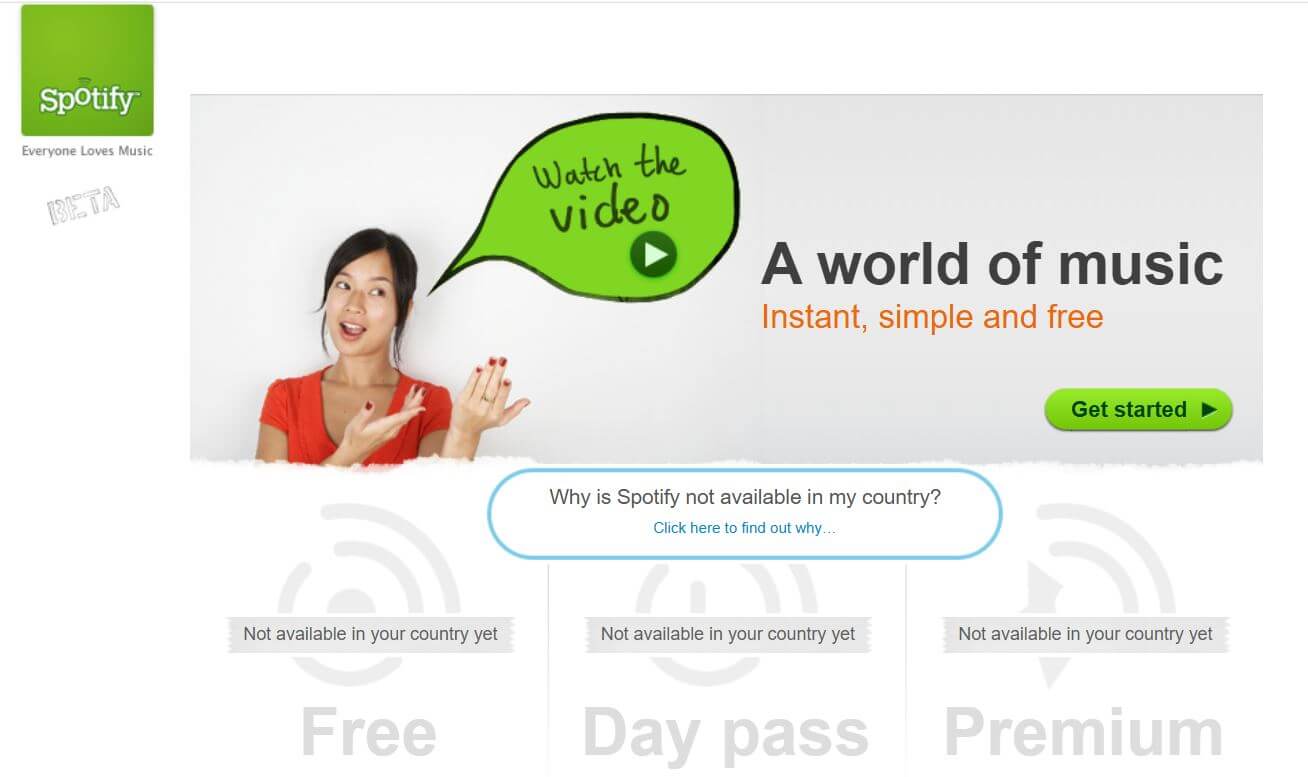 Spotify Premium pricing on May 6, 2009