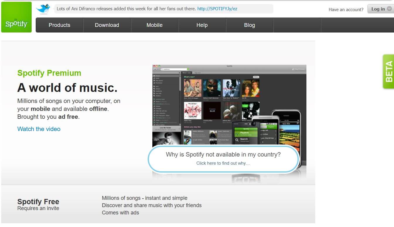 Spotify Premium pricing on April 1, 2010