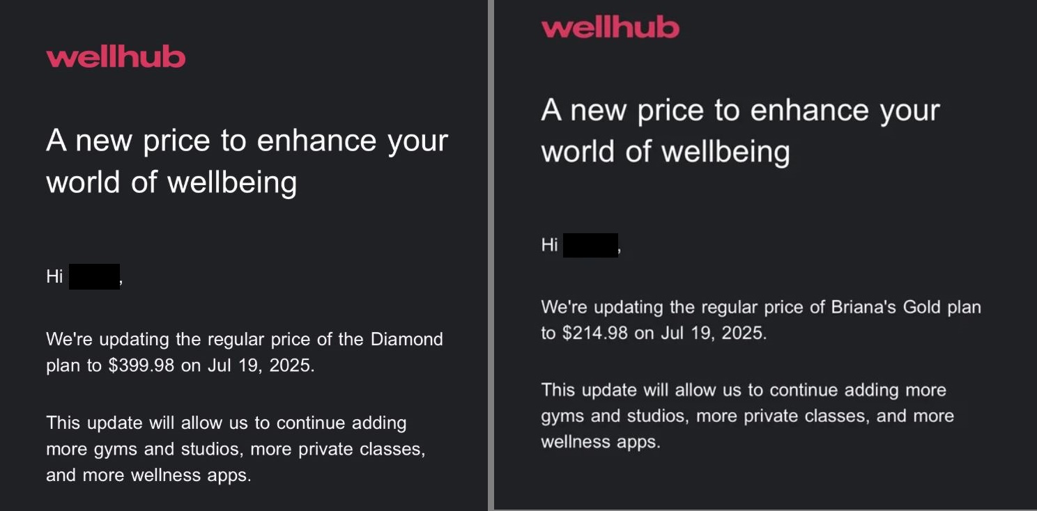 Wellhub Update on Subscription Price Increase on July 19th