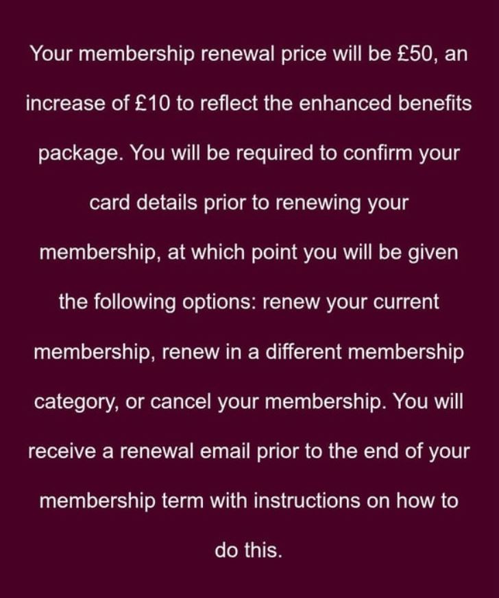 Aston Villa FC Update on Membership Price Increase on July 1st