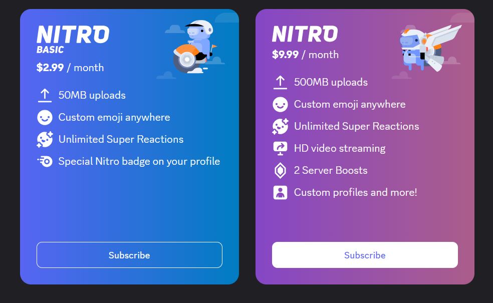Discord Nitro pricing on June 10, 2025