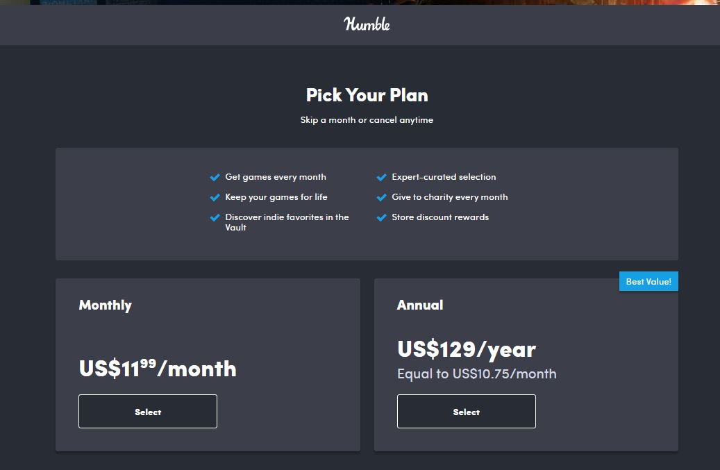 Humble Bundle pricing on June 25, 2025
