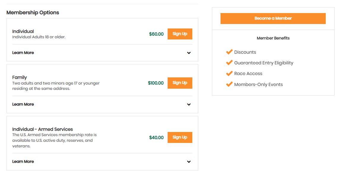 NYRR Membership pricing on June 15, 2025