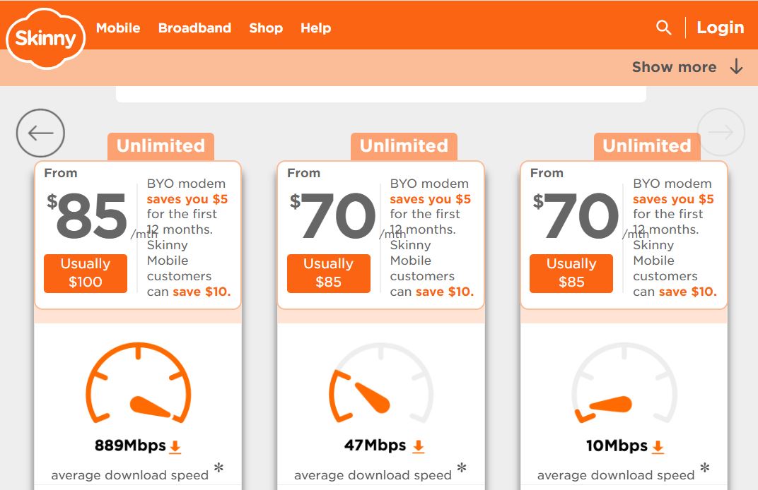 Skinny pricing on June 23, 2025