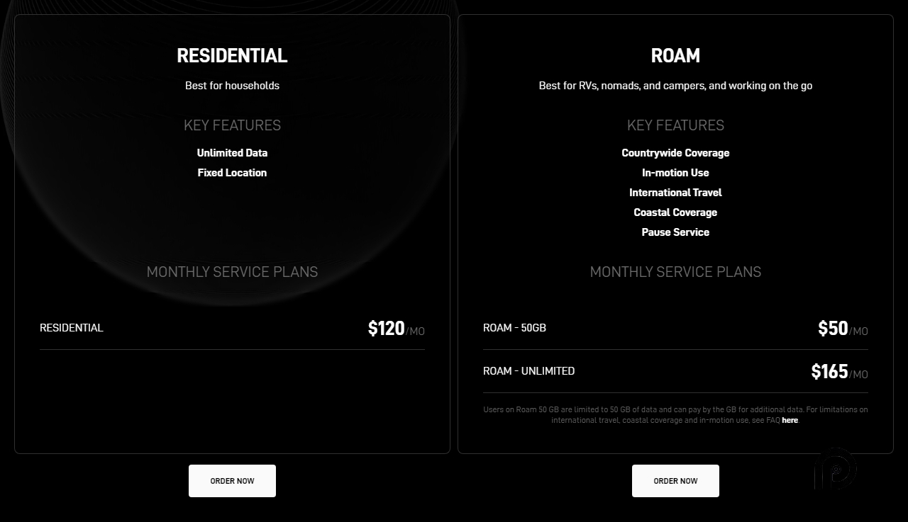 Starlink pricing on June 11, 2025