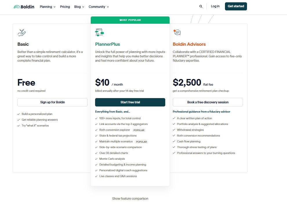 Boldin pricing on July 1, 2025