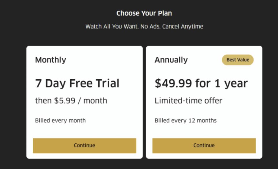 MGM Plus pricing on January 12, 2023