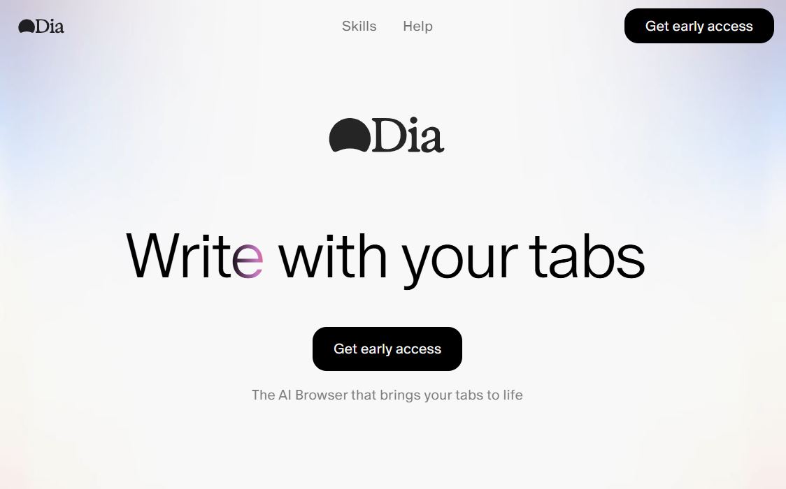 Dia Browser pricing on August 8, 2025