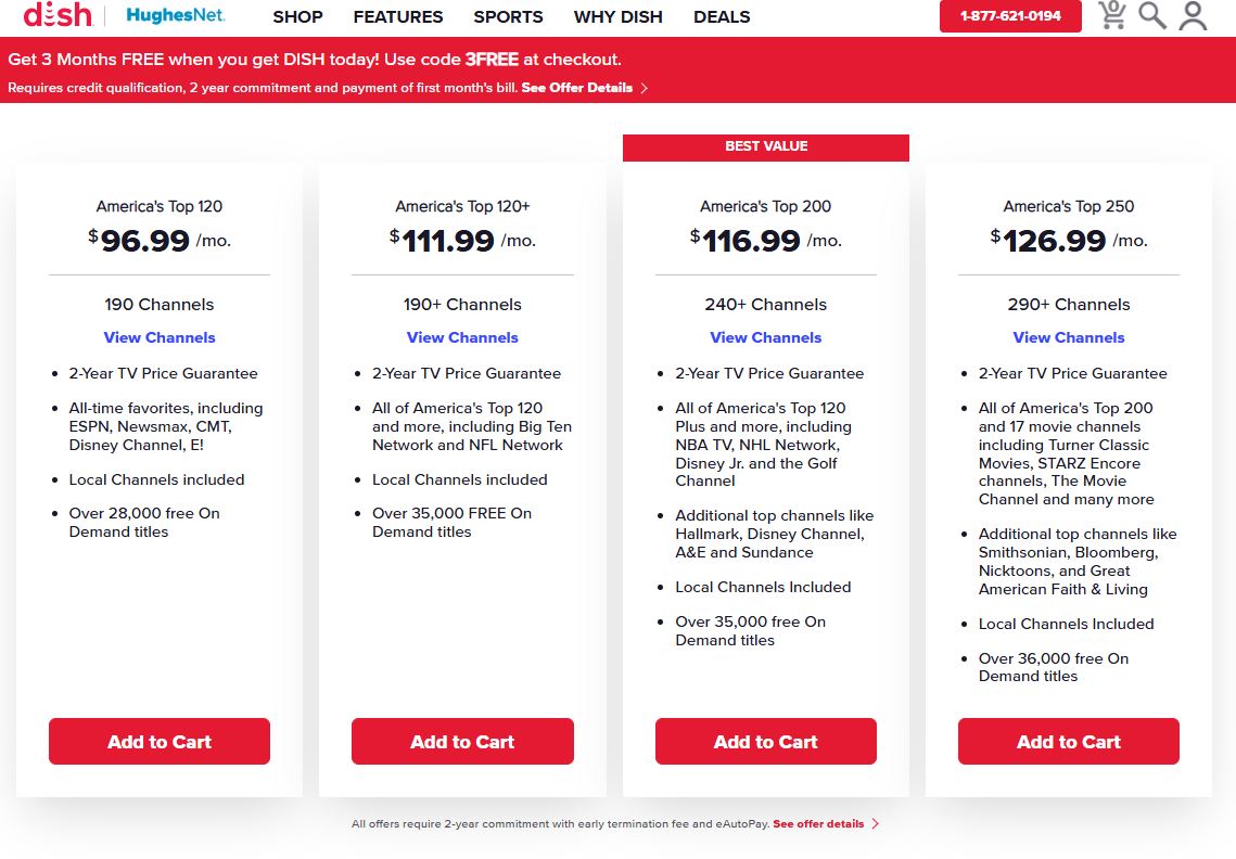 DISH Network pricing on September 11, 2025