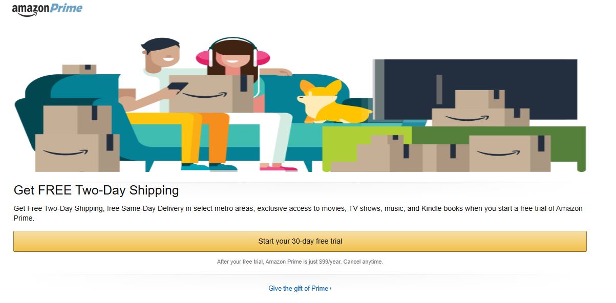 Amazon Prime pricing on January 6, 2016