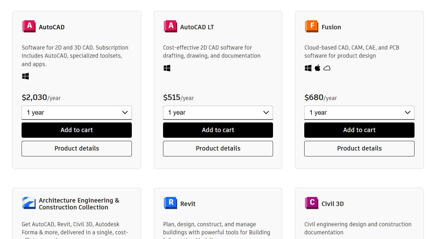 Autodesk Subscription pricing on February 12, 2025