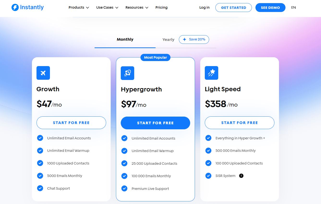 Instantly pricing on February 1, 2026