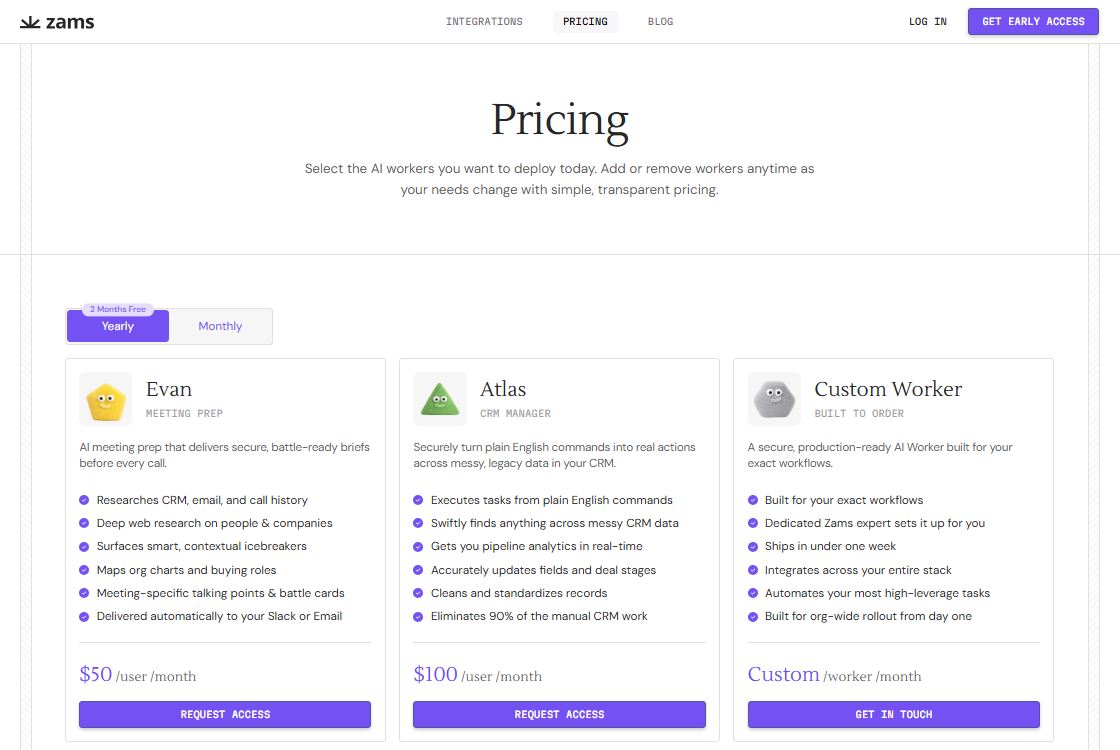 Zam pricing on February 23, 2026