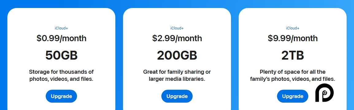 iCloud pricing on February 11, 2025